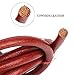 6FT Pack of 4 Leather Belt with awl for Singer/Jones Treadle Sewing Machine Cowhide Belting,Round 3/16