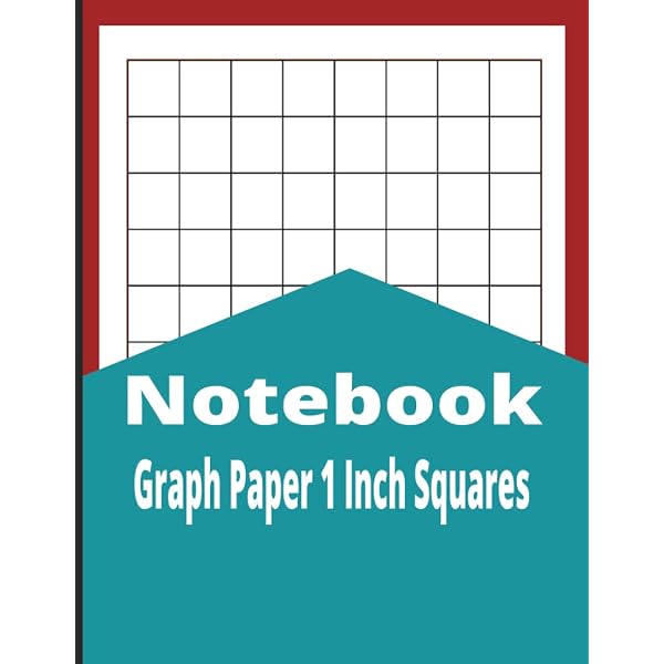 Grid Notebook 1 Inch Grid Graph Paper Notebook - 100 Sheets For Math ...