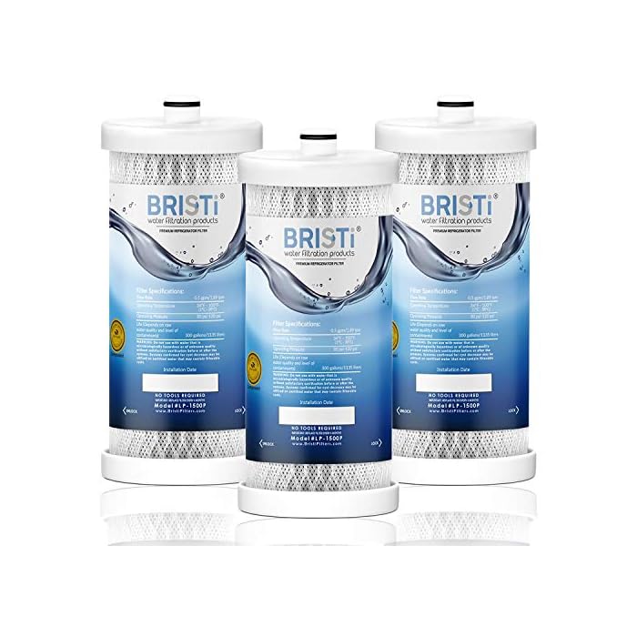 Bristi WF1CB Refrigerator Water Filter Replacement And Fits WFCB, RG