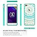 iPhone 7 Plus Clear Case, AnoKe Scratch Resistant Colors Dream Catcher Mandala Flower Cute Grils Woman Ultra Slim Acrylic Hard Cover TPU Bumper Hybrid For Apple iPhone 7 Plus TM CH Mint