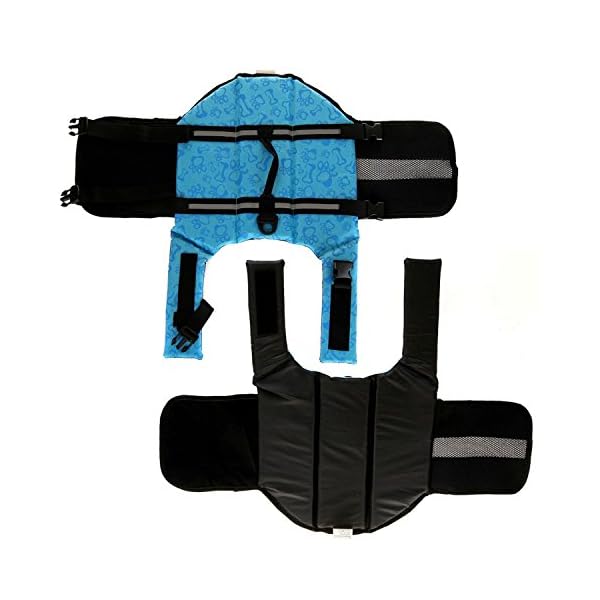 HAOCOO-Dog-Life-Jacket-Vest-Saver-Safety-Swimsuit-Preserver-with-Reflective-StripesAdjustable-Belt-for-All-Size-Dogs