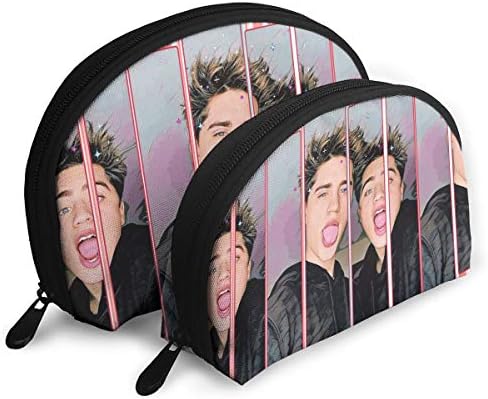 MeredithBush Women Martinez Twins Muisic Band Portable Bags Clutch Pouch Storage Bag with Zipper 2Pcs