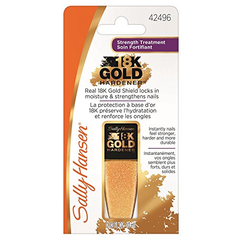 Sally Hansen Treatment 18K Gold Hardener Nail Polish, 0.33 Fluid Ounce