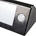 Exlight Solar Powered Outdoor Motion Sensor Detector Wall Light 32LEDs (400 Lumens) Waterproof, Can be Install in Stairway Path, Garage, Patio and Works as Light Security during the Night (Black)
