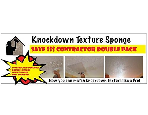 Knockdown Texture Patch Sponge Contractor Double Pack Amazon Com
