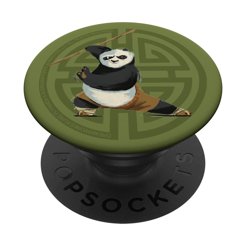 DreamWorks Kung Fu Panda 4 Po & Zhen all over print PopSockets Swappable PopGrip