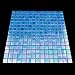 URBN Contemporary Ocean Blue Iridescent Glass Mosaic Tile for Indoor and Outdoor - Sample Tile (4-1/3 inches x 4-1/3 inches, 0.13 SQ FT)