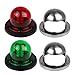 LemonBest LED Boat Navigation Light, Boat Red and Green Bow Lights, Boat Night Fishing Lights, LED Marine Navigation Light Boat Bow Light for Pontoon and Fishing Boat, DC 12V 2PCS