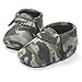 LIVEBOX Infant Baby Moccasins Soft Sole Army Camouflage Anti-Slip Tassels Prewalker Toddler Shoes (L: 12~18 Months, Camo Green)