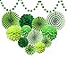Green Tissue Paper Pom Poms Flower For Dinosaur Birthday Baby Showers Wedding Green Party Decorations Supplies