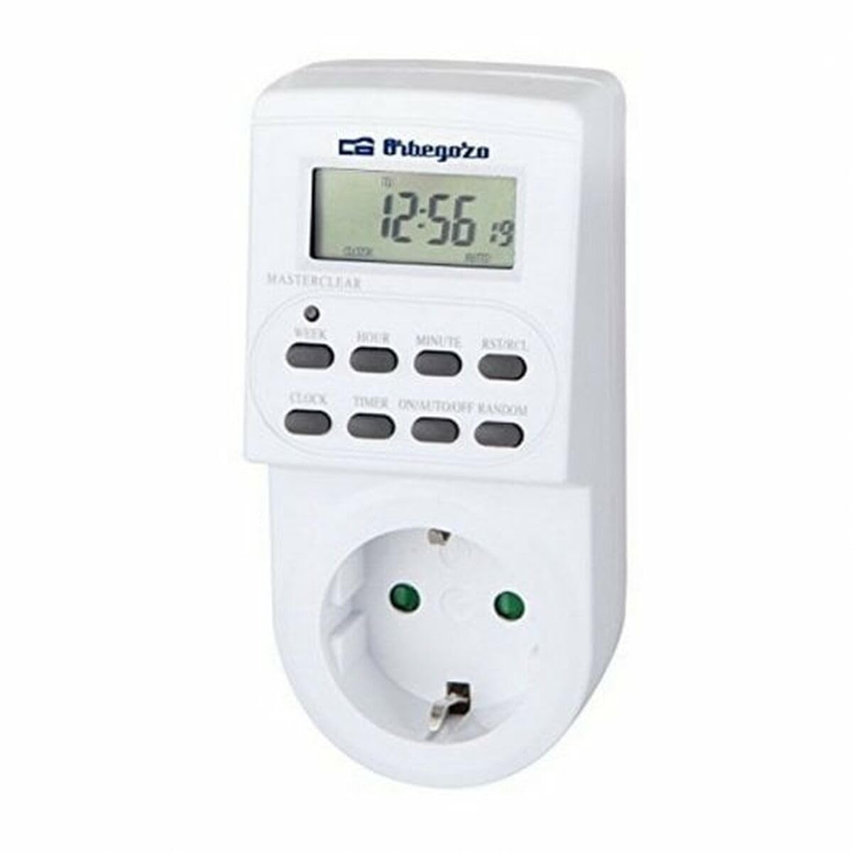 Orbegozo PG 20 Digital Electrical Programming Unit with LCD Display, Programmable Operation Timer, White