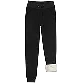URATOT Women's Fleece Lined Pants Sherpa Lined Athletic Sweatpants with Pockets Winter Warm Jogger