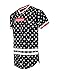 SCREENSHOTBRAND-S11781 Mens Hipster Hip-Hop Premium Tees - Stylish Longline Fashion Jersey T-Shirt Logo Pattern - Black - Medium
