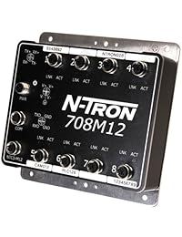 León Rojo n tron 700 Series Totalmente Managed Industrial Ethernet Switch con 8 puertos, 1