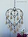 Big Heart Windchime Bells Beads Metal Rustic Garden Decor Indoor Outdoor
