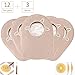 Ouchan Two-Piece System Filtered Ostomy Drainable Pouch 12” with Closed End (12pcs +3pcs Barrier),Cut-to-Fit 2 1/4
