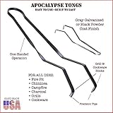 Apocalypse Tongs (All-Purpose Fire Tongs, Fire Pit Tongs, Campfire Tongs, Charcoal Tongs, Fireplace Tongs, Dutch Oven Cooking