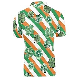 HUGS IDEA St. Patrick'sT-Shirts for Men Clovers