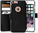 LUPA iPhone 6, 6s Wallet Case | Durable and Slim | Lightweight with Classic Design & Ultra-Strong Magnetic Closure | Faux Leather |Black |Apple 6/6s (4.7 in)