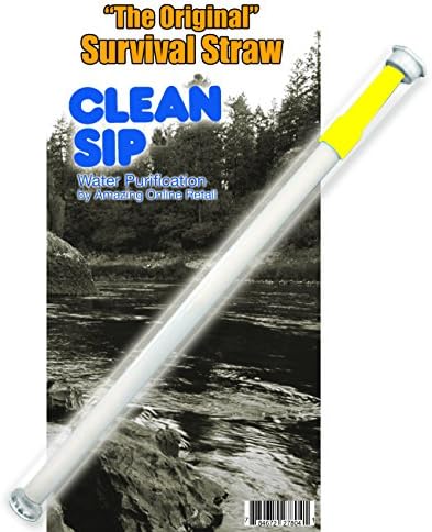 AOR Power® Survival Water Filter Straw - Smallest Personal Water Filter Straw! Water Filter Travel Straw - Portable Water Filter Straw. Removes Germs, Viruses, Heavy Metals