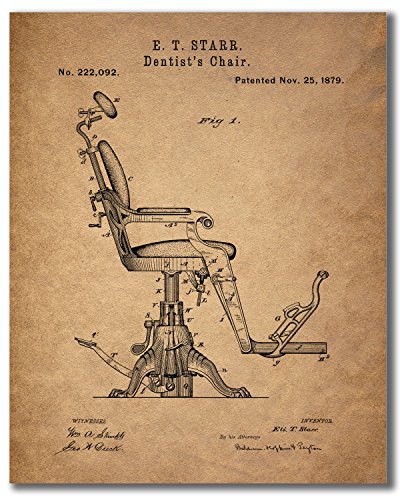 Dentist Patent Wall Art Prints - Set of Six Vintage Replica Photos