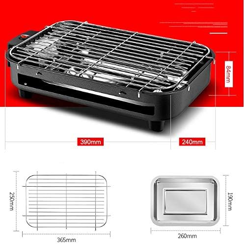 review UXZDX CUJUX Portable Smokeless Electric Barbecue Grill Hot Dog Barbecue Shop Rotating Barbecue Motor Equipment