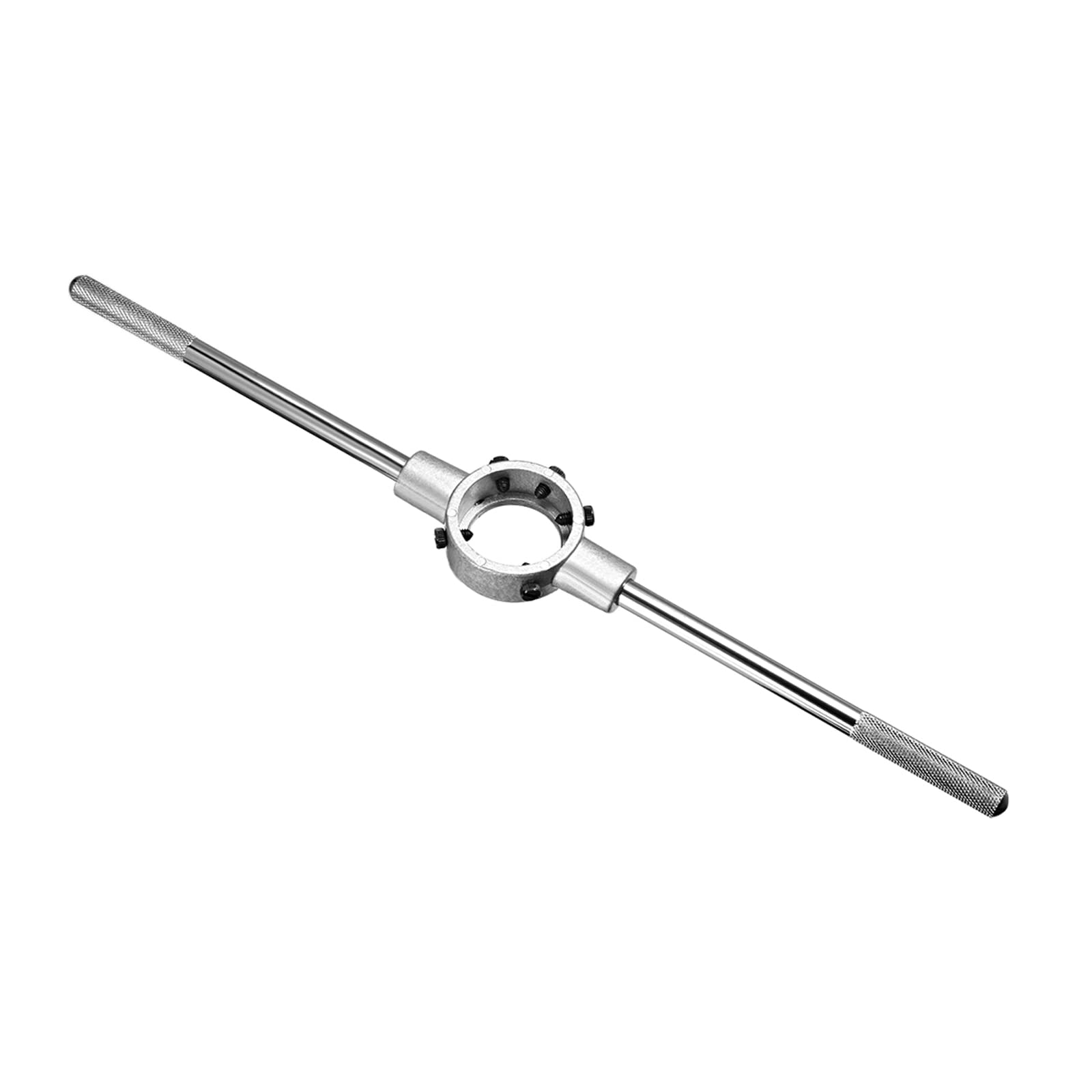 CoCud Die Stock Wrench, Fit M18-M22 / 34mm-45mm (OD) Round Dies, Nickel Plated Adjustable Die Handle Holder - (Applications: for Machine Thread Repair), 1-Piece — image 1