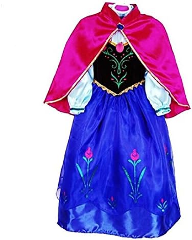 BJ&amp;BJ Girls Princess Purple Anna Fancy Dress Costume Size 5