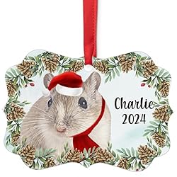 Agouti Gerbil Christmas Ornament 2024