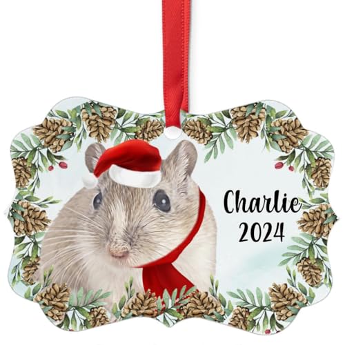 Agouti Gerbil Christmas Ornament 2024