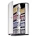 Durable Key Safe Box 72 - Wall Mounted Turn Lock Key Holder Holds 72 Key Clip Keys - Securely Lock Keys - Aluminum Silver Key Safe Including 6 Key Clip Tags