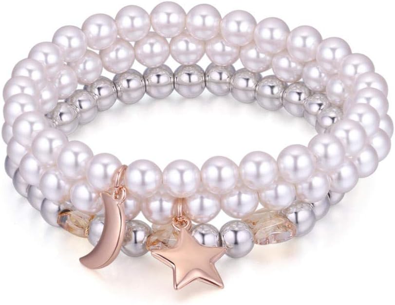 WUANNI partners in crime bracelet,Austrian natural crystalHealing Crystal Natural Gems Beads 8mm Stretch Chakra Charms Bracelet