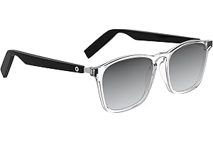 Lucyd Lyte Bluetooth Audio Sunglasses for Men & Women – Smart Glasses with Wireless Bluetooth Headphones, Smart Speaker and Wireless Mic - Bluetooth Eyewear Compatible with Alexa and Siri - Eclipse