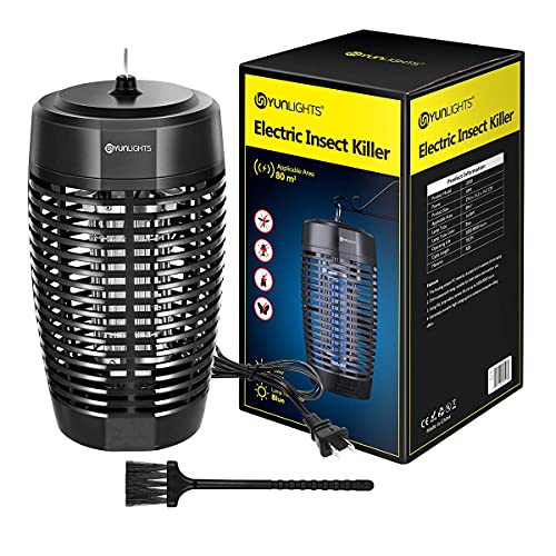 YUNLIGHTS Electronic Bug Zapper, Mosquito Zapper UV Light, Fly Trap, Mosquito Lamp, Insects