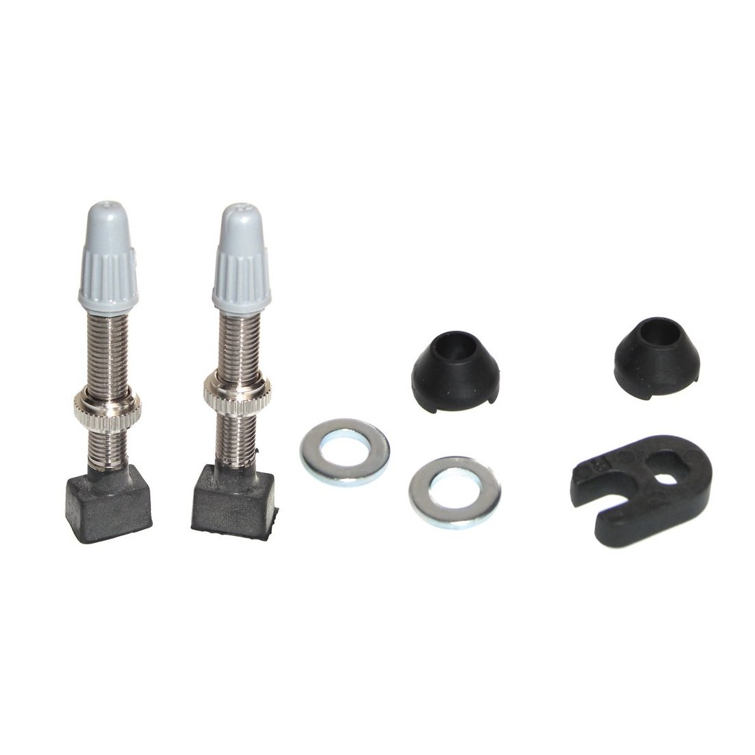 EFFETTO MARIPOSA EMCHCV702 Tubeless Valve Unisex Adult, Silver