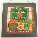 U-pick Tasty Apples Wooden Kitchen Wall Art Sign Fruit Decor *
