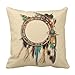 Emvency Throw Pillow Cover Brown Western Southwest Native Turquoise Bow Arrow Decorative Pillow Case Home Decor Square 16 x 16 Inch Pillowcase