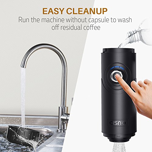CISNO Electric Portable Espresso Machine Boils Water 15 Bars Pressure
