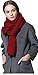 NEOSAN Women Men Winter Thick Cable Knit Wrap Chunky Warm Scarf Wine Red Hor
