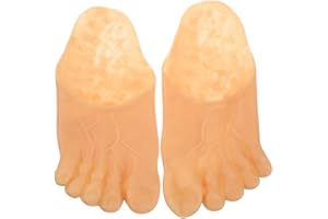 PRETYZOOM Skin Color Feet Shaped Slippers Funny Halloween Costumes Costume Props Giant Feet Cosplay Shoes Fake Monster Slippers Men and Women Clothing Supplies