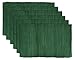 DII 100% Cotton Everyday Machine Washable Chindi Rag Placemat, 13 by 19-Inch, Dark Green, Set of 6