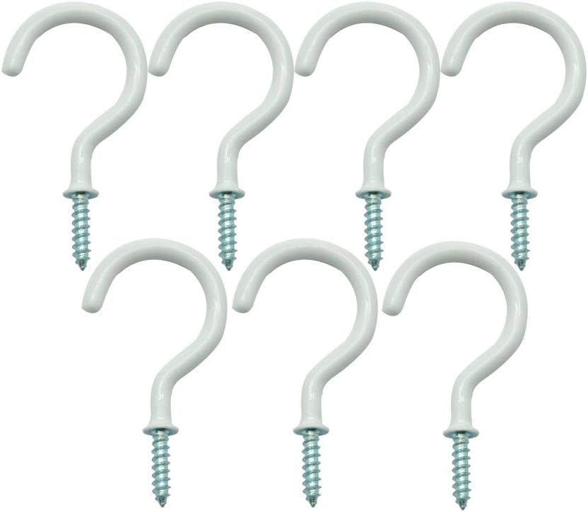 Meiliy - Ganchos de techo con revestimiento de vinilo, para colgar