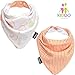 Baby Bandana Drool Bibs By Elleez - 4 Pack For Boys & Girls - Baby Gift Set - 100% Organic Cotton - Beautiful Reversible Bibs(2 Styles in 1 Bib) - Cool & Warm, Functional, Adorably Stylish