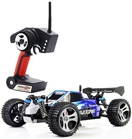 Boldclash RC Car High Speed 32MPH 4x4 Fast Vortex A959A Race Cars 1:18 RC SCALE RTR Racing 4WD ELECTRIC POWER BUGGY W/2.4G Radio Remote control Off Road Truck Powersport Roadster Blue by Boldclash