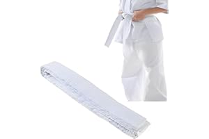 Taekwondo Belt Judo, Kids Adult220cm White Belt, Compliant, Lightweight and Durable,Suitable for martial arts training compet