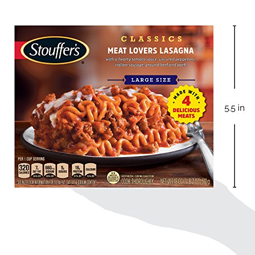 6 STOUFFERS+Classics+Lovers+Lasagna+Frozen