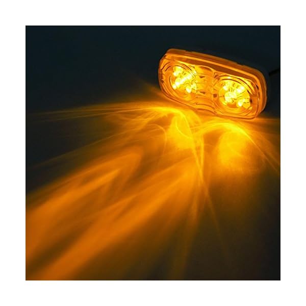 Partsam-FIVE-Trailer-Marker-LED-Light-Double-Bullseye-Amber-10-Diodes-Clearance-Light Partsam-FIVE-Trailer-Marker-LED-Light-Double-Bullseye-Amber-10-Diodes-Clearance-Light
