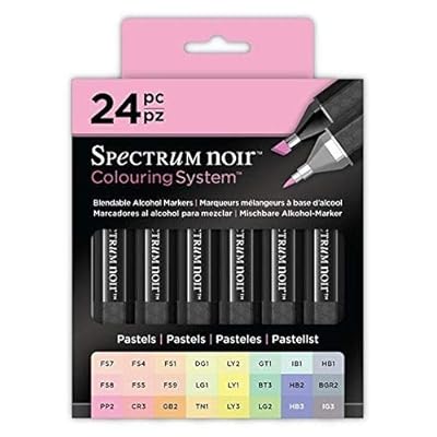 24-Piece Spectrum Noir Pastel Alcohol Markers Set Jamaica Ubuy
