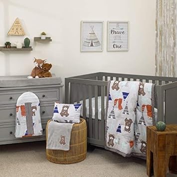 flannel crib bedding