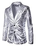 Mada Men's Slim Fit Metallic Color Performance Suit Jackets